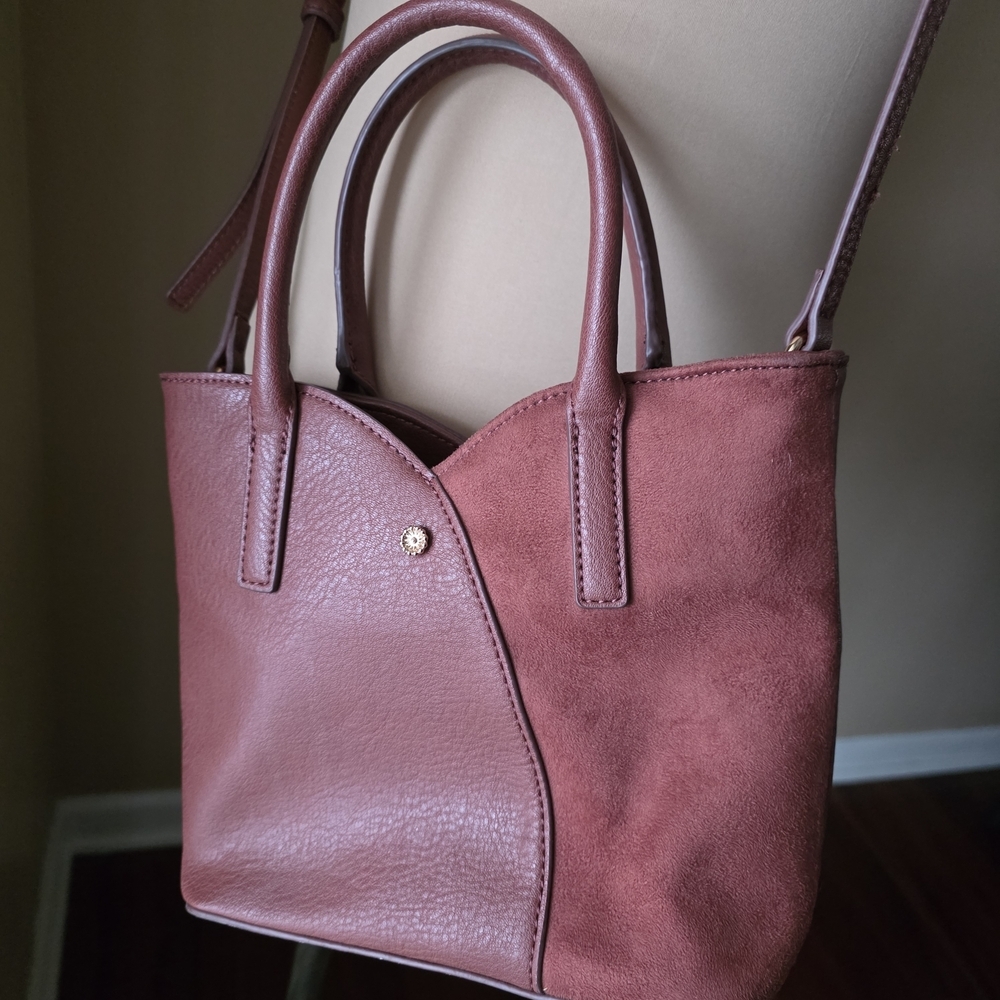 LC Lauren Conrad Tulip Mini Crossbody Bag in Burnt Sienna